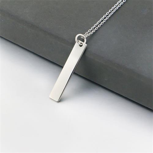 stainless steel necklace	custom necklace	pendant necklace	engraved necklace	custom name necklace	silver necklace	custom necklace pendant logo	initial necklace